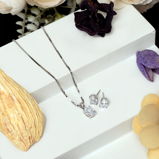 Cubic Zirconia Necklace - varudijewellers