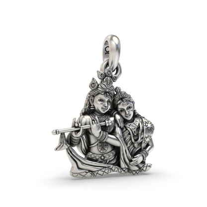 Enchanting Radha Krishna Pendant - A Divine Addition to Your Collection