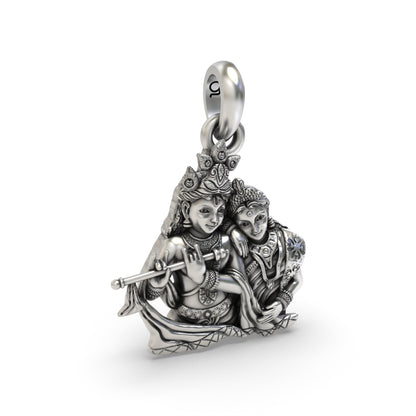 Enchanting Radha Krishna Pendant - A Divine Addition to Your Collection