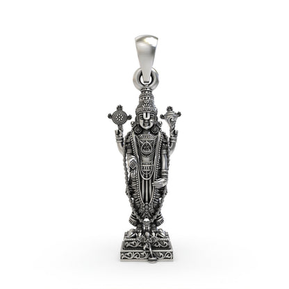 Silver Tirupati Balaji Pendant