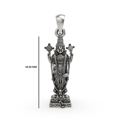 Silver Tirupati Balaji Pendant