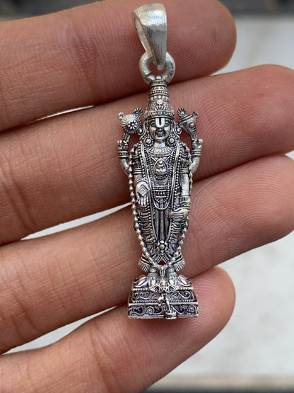 Silver Tirupati Balaji Pendant